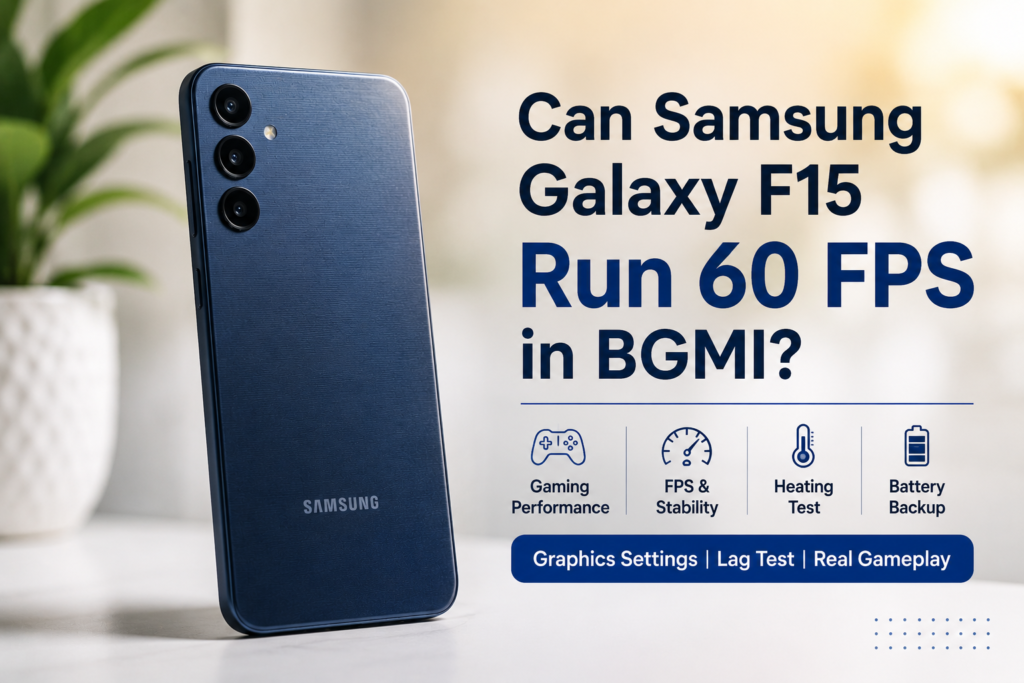 Can Samsung Galaxy F15 run 60 FPS in BGMI