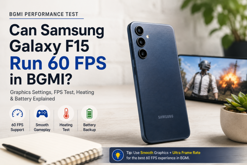 Can Samsung Galaxy F15 run 60 FPS in BGMI