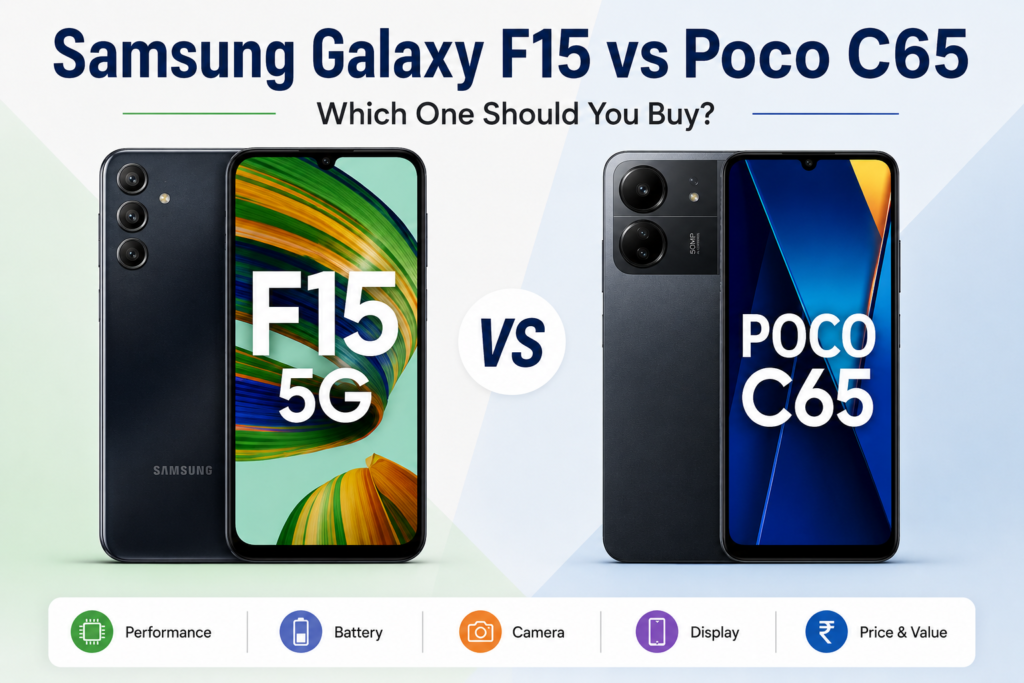 Samsung Galaxy F15 vs Poco C65