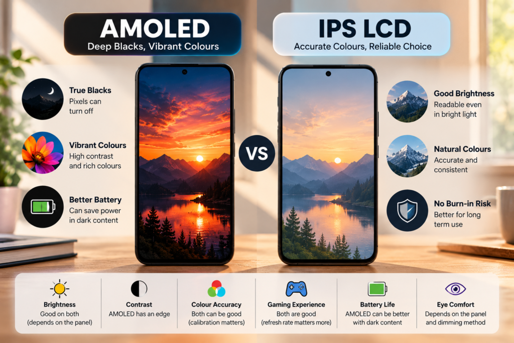 AMOLED vs IPS LCD Display Guide